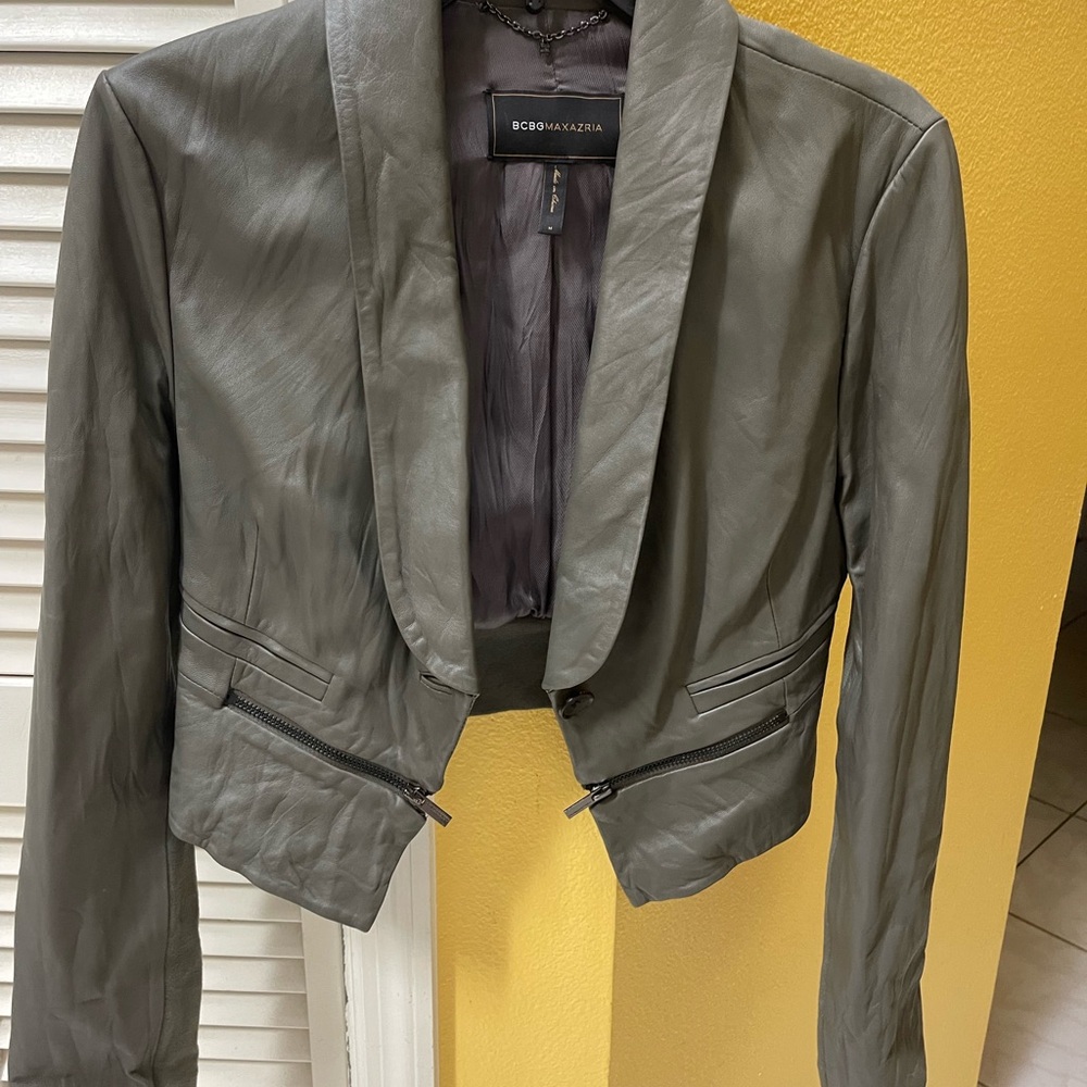 BCBGMaxAzria Women's Charcoal Blazer